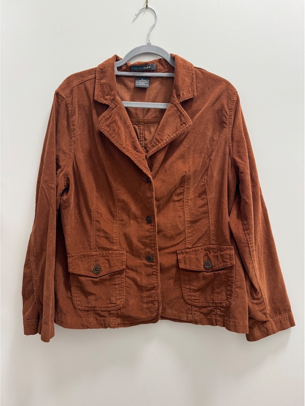 French Cuff brown corduroy jacket